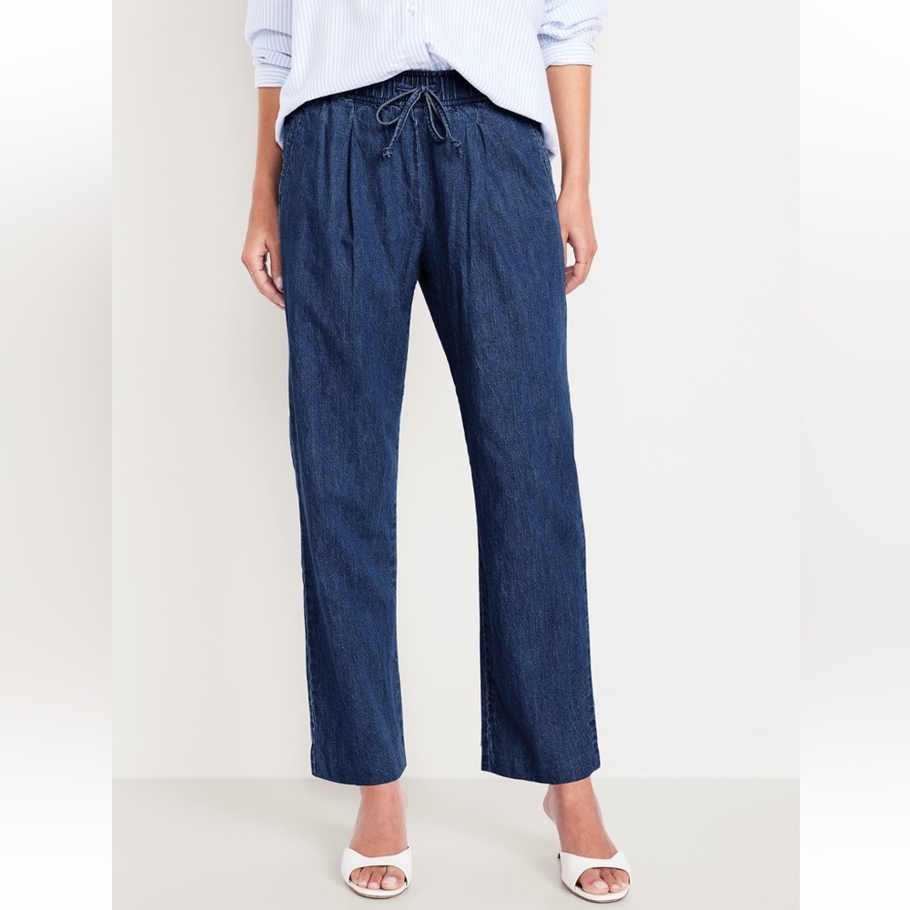 NWT Old Navy High Wasited Billie Strsight Ankle Trouser
